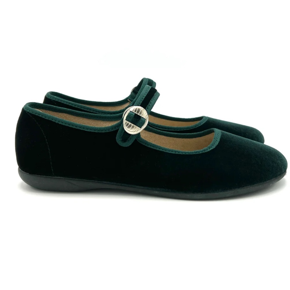 Velvet Green Mary Jane’s - Deadstock